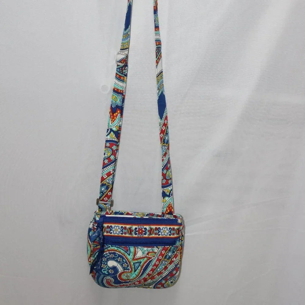 Vera Bradley Petal Paisley Small Zip Shoulder Bag